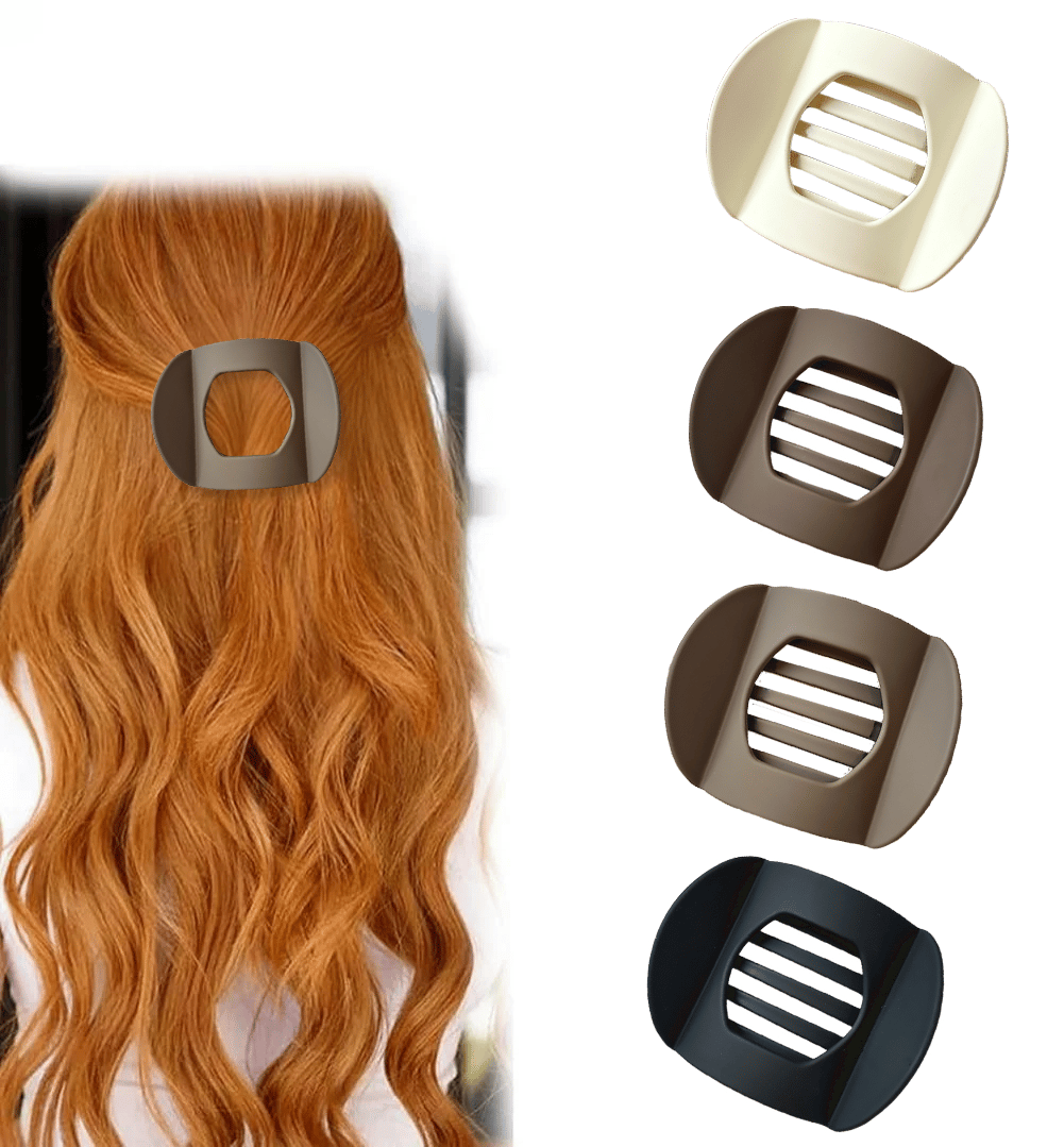 🎁Casual Versatile Solid Colour Lay Flat Hair Clip