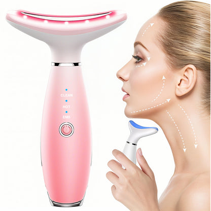 3 Color LED Face and Neck Therapy Massager