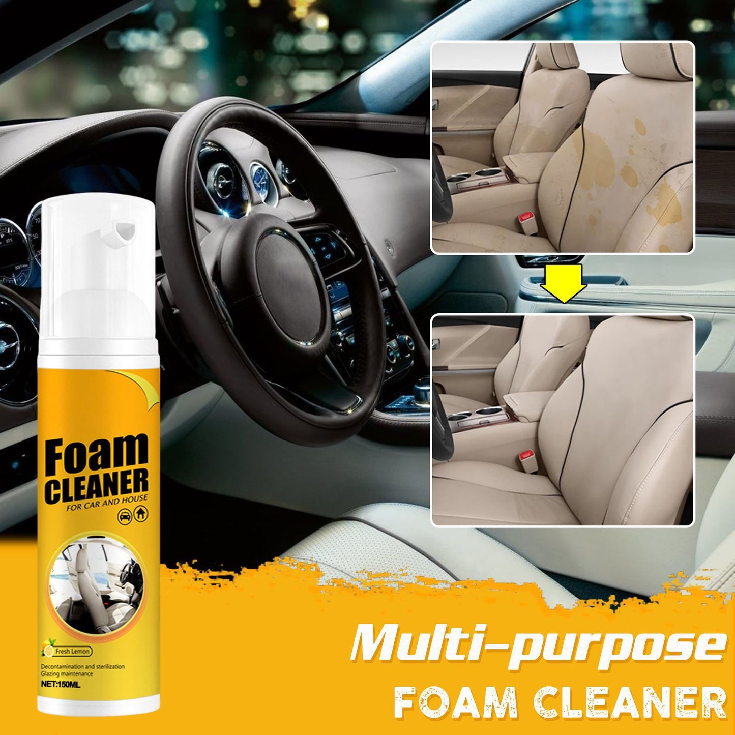 ⏰All-Purpose Rinse-Free Cleaning Spray