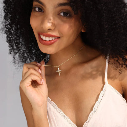 Crown Cross Necklace