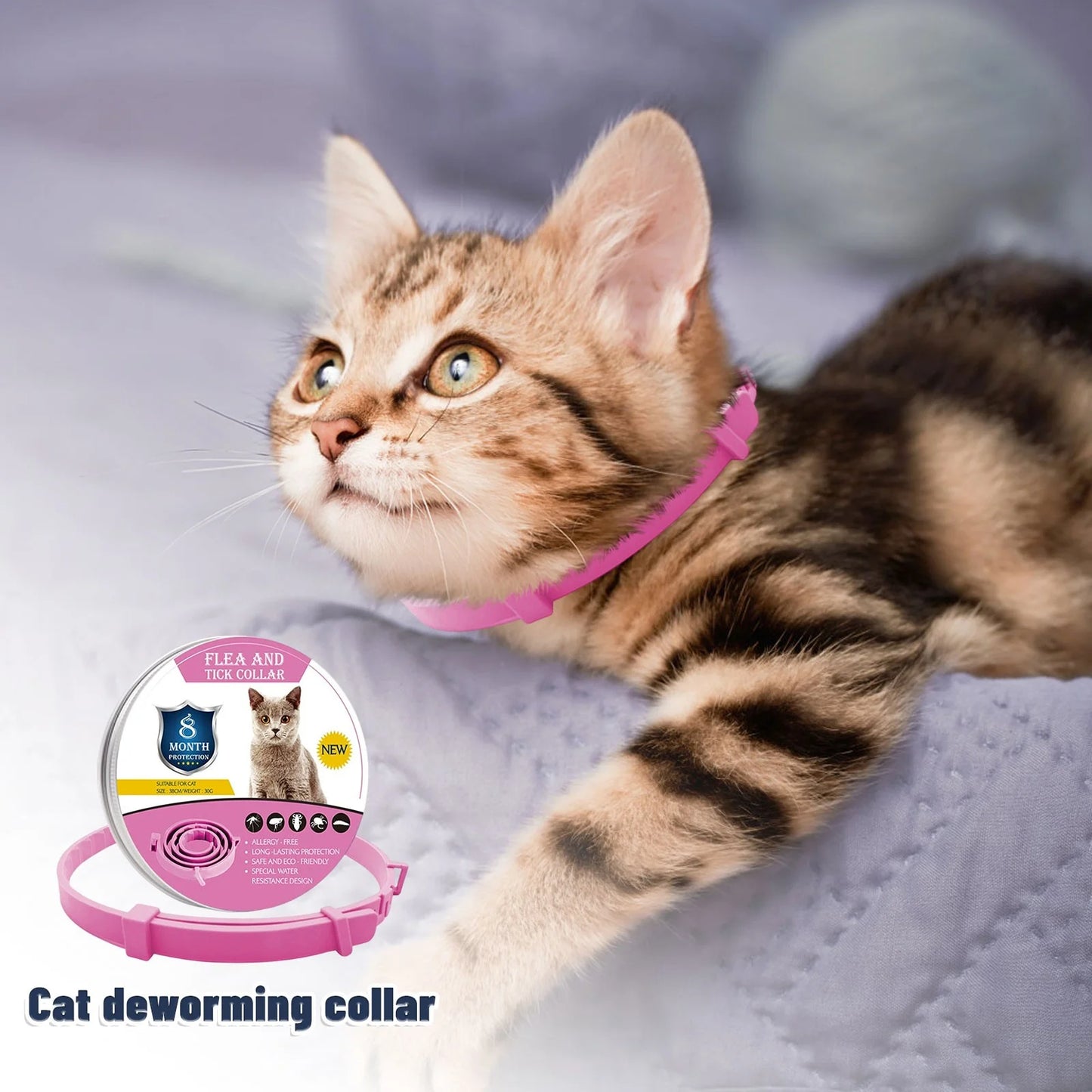 8+ Months Pet Bug Repellent Collar