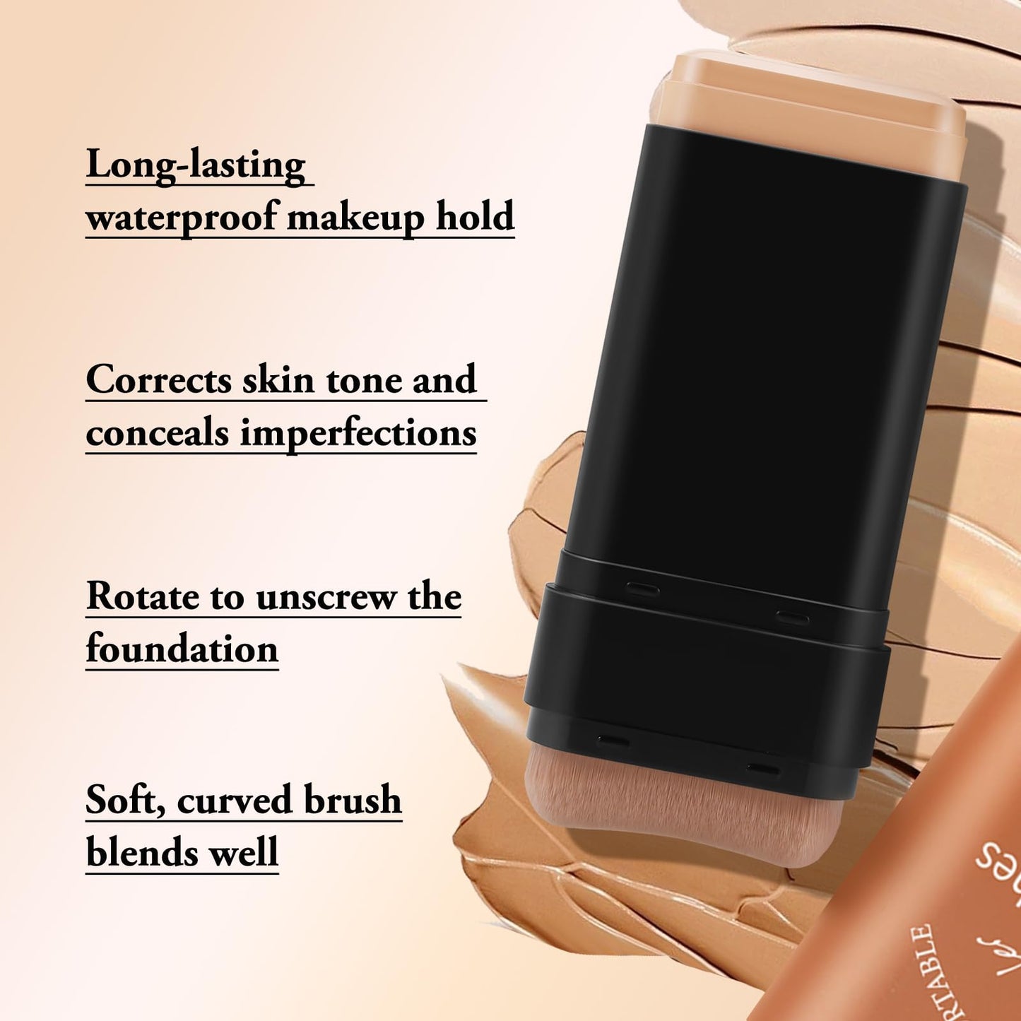 Dual-ended Eraser Foundation Stick