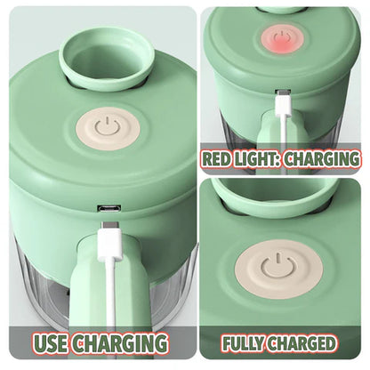 4 in 1 Portable Electric Vegetable Cutter Set