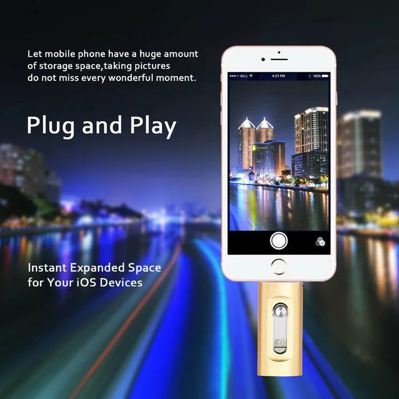 ⚡3 in 1 Flash Drive, Portable High Speed USB 3.0