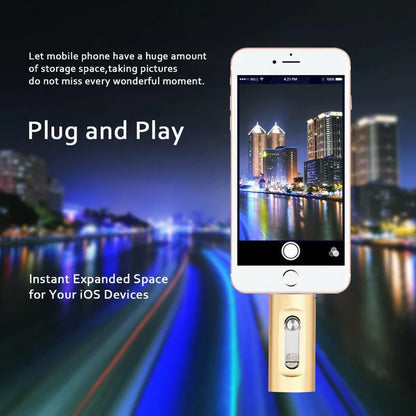 ⚡3 in 1 Flash Drive, Portable High Speed USB 3.0