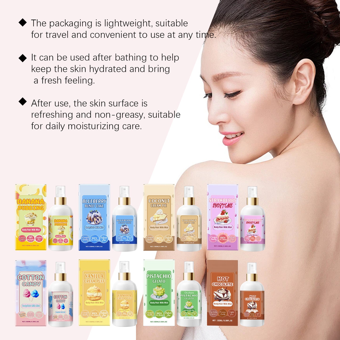 🥛Body Milk Mist🌺Long-lasting Fragrance
