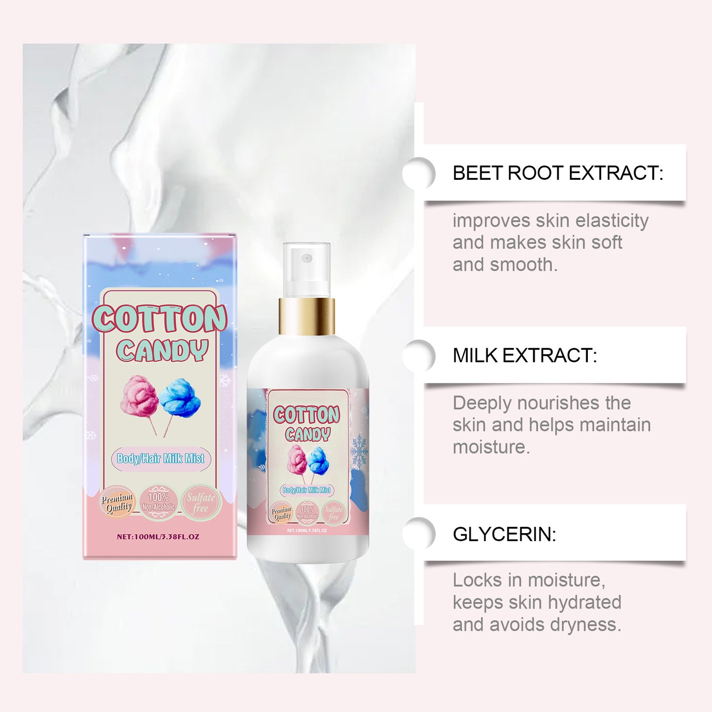 🥛Body Milk Mist🌺Long-lasting Fragrance