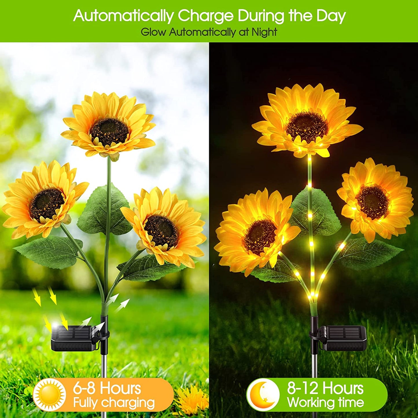 🔥Sunflower Solar Garden Stake Led Lights🌻