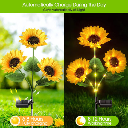 🔥Sunflower Solar Garden Stake Led Lights🌻