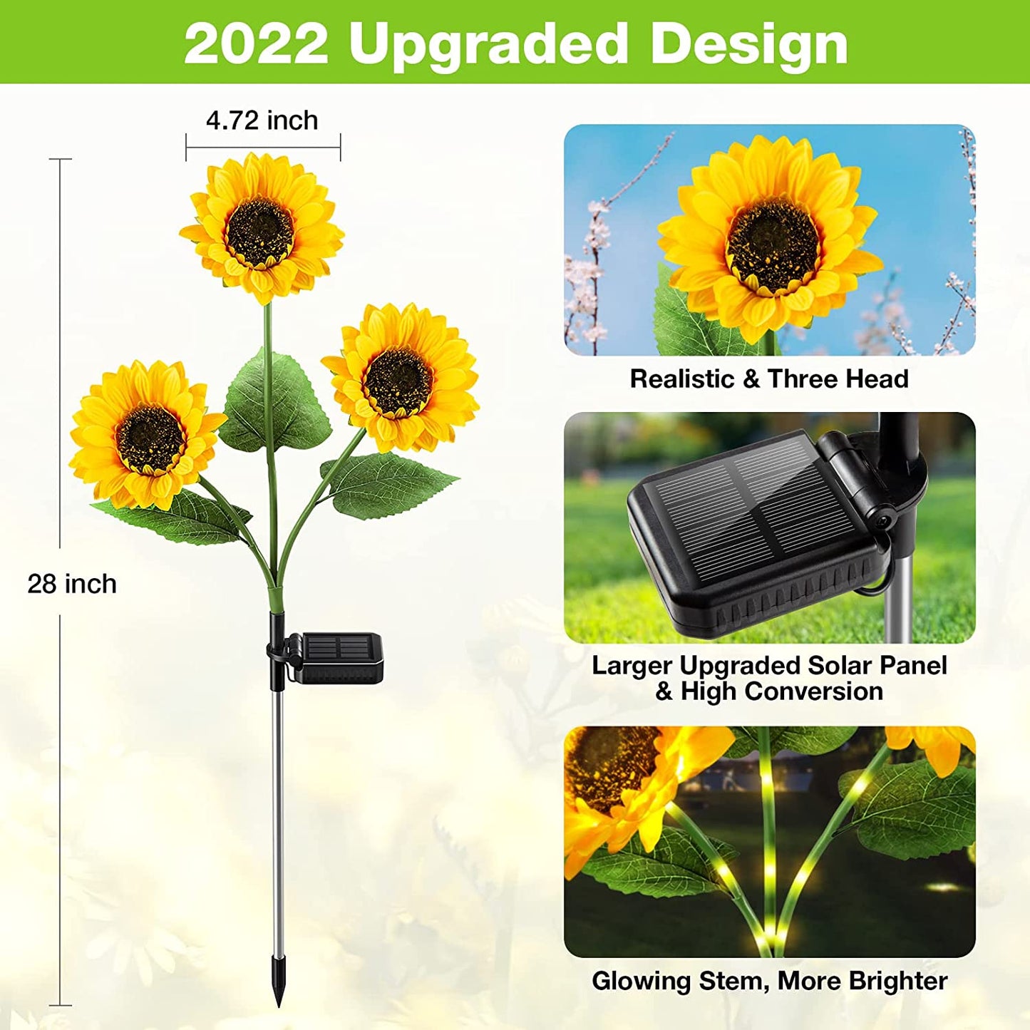 🔥Sunflower Solar Garden Stake Led Lights🌻