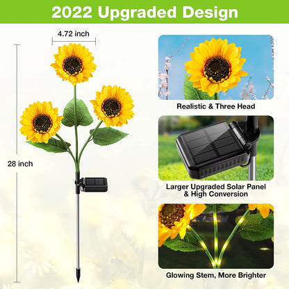 🔥Sunflower Solar Garden Stake Led Lights🌻