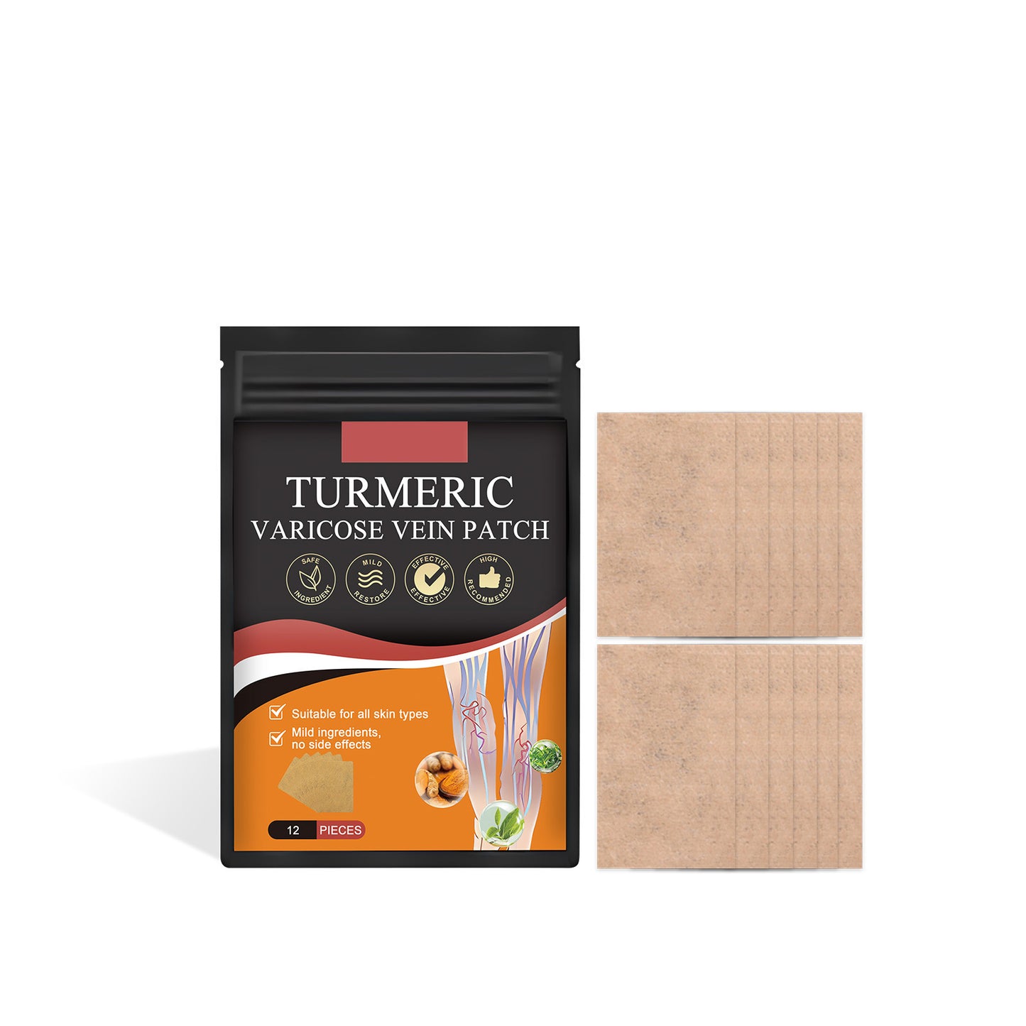 Varicose Vein Patches - Instant Relief (Pack of 12)